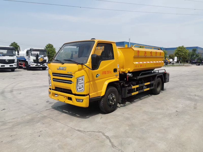 江铃顺达5方清洗吸污车，地下室专用